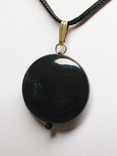 Load image into Gallery viewer, Obsidian - Rainbow Therapeutic Pendant E