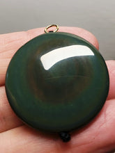 Load image into Gallery viewer, Obsidian - Rainbow Therapeutic Pendant C
