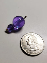 Load image into Gallery viewer, Violet Flame Andara Crystal Pendant (1 x 8mm & 14mm)