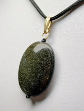 Load image into Gallery viewer, Obsidian - Golden Sheen Therapeutic Pendant A