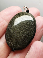 Load image into Gallery viewer, Obsidian - Golden Sheen Therapeutic Pendant A
