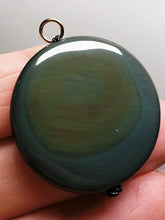 Load image into Gallery viewer, Obsidian - Rainbow Therapeutic Pendant A