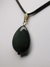 Load image into Gallery viewer, Obsidian - Rainbow Therapeutic Pendant A