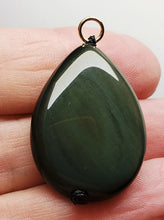 Load image into Gallery viewer, Obsidian - Rainbow Therapeutic Pendant B