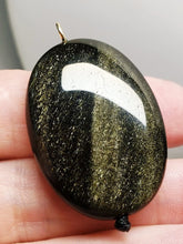 Load image into Gallery viewer, Obsidian - Golden Sheen Therapeutic Pendant C