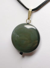 Load image into Gallery viewer, Obsidian - Rainbow Therapeutic Pendant D