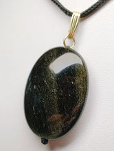 Load image into Gallery viewer, Obsidian - Golden Sheen Therapeutic Pendant C