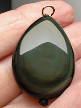 Load image into Gallery viewer, Obsidian - Rainbow Therapeutic Pendant F