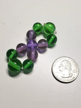 Load image into Gallery viewer, Green Violet Flame Andara Crystal Healing Tool