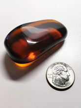 Load image into Gallery viewer, Amber / Lemurian Amber Andara Crystal Hand / Palm Piece 68gB