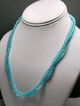 Load image into Gallery viewer, Aqua Blue Andara Crystal Infinity Necklace