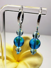 Load image into Gallery viewer, Blue Bright & Light Andara Crystal Earrings