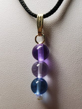Load image into Gallery viewer, Blue Violet Healing Flame Andara Crystal Pendant 8mm