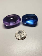 Load image into Gallery viewer, Andara Crystal Tumbled Pair Blue Violet Healing Flame