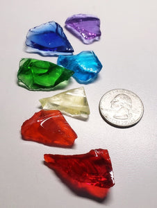 Chakra colors - 7 main Traditional Andara Crystals 29.73g