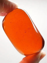 Load image into Gallery viewer, Orange (deep) / Lion's Heart Andara Crystal Hand / Palm Piece 102g