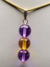 Load image into Gallery viewer, Golden Violet Healing Flame Andara Crystal Pendant 12mm