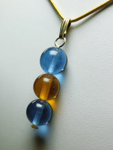 Load image into Gallery viewer, Golden Violet Healing Flame Andara Crystal Pendant 12mm