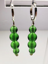 Load image into Gallery viewer, Green Andara Crystal Earrings