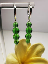 Load image into Gallery viewer, Green Andara Crystal Earrings