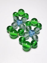 Load image into Gallery viewer, Green Violet Flame Andara Crystal Healing Tool PAIR