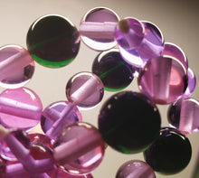 Load image into Gallery viewer, Green Violet Healing Flame Andara Crystal Band