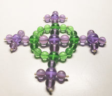 Load image into Gallery viewer, Green Violet Flame Andara Crystal Healing Tool Dorje