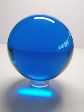 Load image into Gallery viewer, Blue - Medium Bright Andara Crystal Sphere 3.75 inch