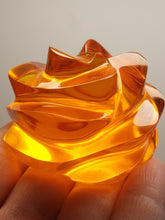Load image into Gallery viewer, Orange Andara Crystal Rose