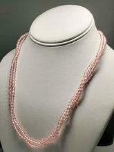 Load image into Gallery viewer, Peach Pink Andara Crystal Infinity Necklace