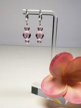 Load image into Gallery viewer, Pink Andara Crystal Earrings