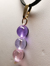 Load image into Gallery viewer, Pink Violet Healing Flame Andara Crystal Pendant 8mm