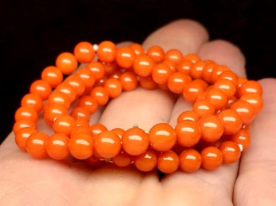 Red Coral (Italian) EO+ 4.5-5.5mm 18.75inch