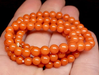 Red Coral (Italian) EO+ 4.5-5.5mm 19.25inch