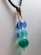 Load image into Gallery viewer, Teal Violet Healing Flame Andara Crystal Pendant 10mm