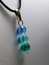 Load image into Gallery viewer, Teal Violet Healing Flame Andara Crystal Pendant 8mm