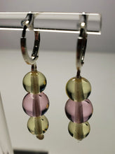 Load image into Gallery viewer, Yellow & Pink Andara Crystal Earrings