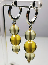 Load image into Gallery viewer, Yellow Andara Crystal Earrings