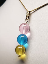 Load image into Gallery viewer, Three-Fold Flame Andara Crystal Pendant 12mm