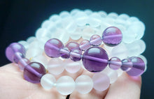 Load image into Gallery viewer, Purple Ray / Crown Chakra Andara Crystal Necklace 24.5inch