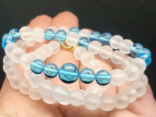 Load image into Gallery viewer, Blue Ray / Throat Chakra Andara Crystal Necklace