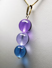 Load image into Gallery viewer, Blue Violet Healing Flame Andara Crystal Pendant 12mm