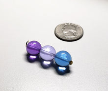 Load image into Gallery viewer, Blue Violet Healing Flame Andara Crystal Pendant 12mm