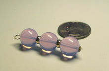 Load image into Gallery viewer, Opalesence Lavender Andara Crystal with Gold Pendant (3 x 10mm)