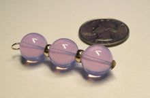 Load image into Gallery viewer, Opalesence Lavender Andara Crystal with Gold Pendant (3 x 12mm)