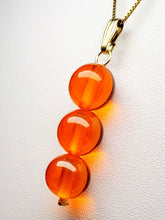 Load image into Gallery viewer, Orange Andara Crystal Pendant (3 x 12mm)