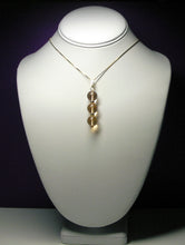 Load image into Gallery viewer, Peach Andara Crystal with Gold Pendant (3 x 12mm)