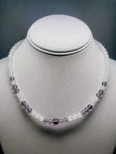 Load image into Gallery viewer, Purple Ray / Crown Chakra Andara Crystal Necklace