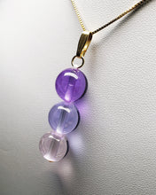 Load image into Gallery viewer, Pink Violet Healing Flame Andara Crystal Pendant 12mm