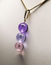 Load image into Gallery viewer, Pink Violet Healing Flame Andara Crystal Pendant 10mm